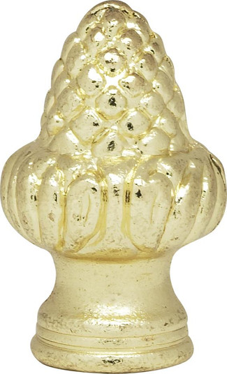 Acorn Finial; 1-1/2'' Height; 1/8 IP; Polished Brass Finish (27|90/133)