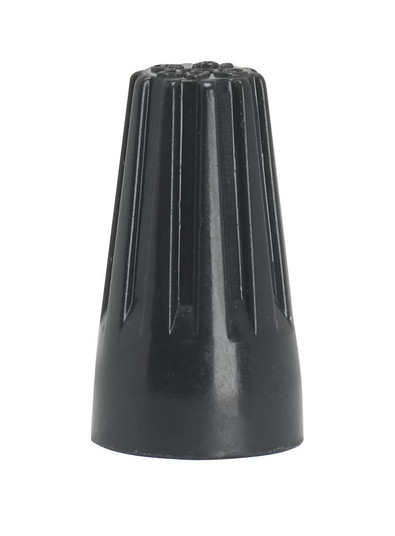 Wire Connector With Spring Inserts; For High Heat 150C Supply Wire; 600V; Black Finish; 2 #18 Max (27|90/1418)