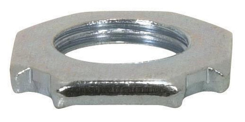 Steel Square Locknut; 3/8 IP; 1'' Diameter; 1/8'' Thick; Zinc Plated Finish (27|90/1424)