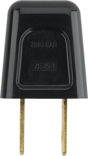 Quick Connect Plug; Black Finish; Polarized; 18/2-SPT-1; 6A; 125V (27|90/1522)