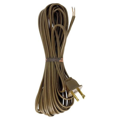 18/2 SPT-1-105C All Cord Sets - Molded Plug - Tinned Tips 3/4'' Strip with 2'' Slit 100 Ctn. (27|90/1535)