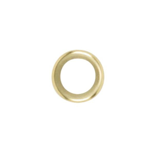 Steel Check Ring; Curled Edge; 1/4 IP Slip; Brass Plated Finish; 2'' Diameter (27|90/1656)