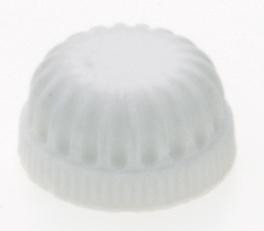 Plastic Lock-Up Caps; 1/8 IP; 3/4'' Diameter; White Finish (27|90/167)