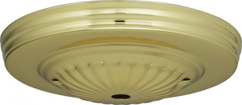 Ribbed Canopy; Canopy Only; Brass Finish; 5'' Diameter; 7/16'' Center Hole; 2 -8/32 Bar Holes (27|90/1674)