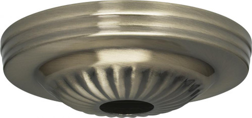 Ribbed Canopy; Canopy Only; Antique Brass Finish; 5'' Diameter; 1-1/16'' Center Hole (27|90/1683)