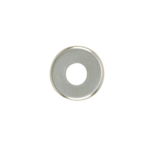 Steel Check Ring; Curled Edge; 1/8 IP Slip; Nickel Plated Finish; 1-1/8'' Diameter (27|90/1710)