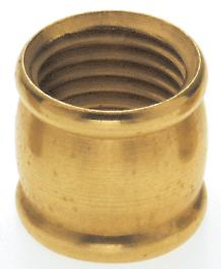 Brass Coupling; 1/2'' Long; 1/4 IP; Burnished And Lacquered (27|90/241)