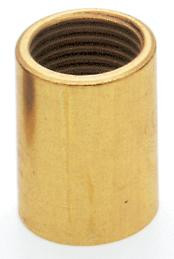 Brass Coupling; 5/8'' Long; 1/8 IP; Burnished And Lacquered (27|90/332)