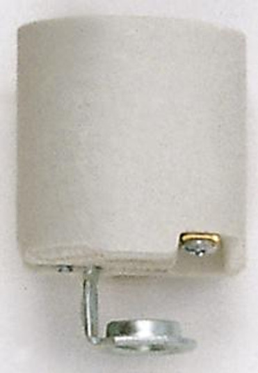 Porcelain Socket With 1/8 IPS Hickey; Aluminum Screw Shell; Unglazed; 660W; 250V (27|90/419)