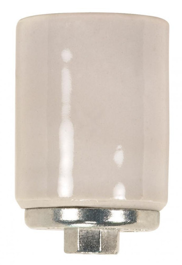 Keyless Porcelain Mogul Socket With Metal 1/4 IP Cap; Glazed; 1500W; 600V (27|90/429)