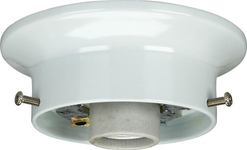 3-1/4'' Wired Holder; White Finish; Includes Hardware; 60W Max (27|90/430)