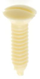 Plastic Switchplate Screw; 6/32; Ivory Plastic; 1/2'' Length (27|90/539)
