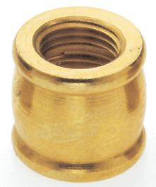 Brass Coupling; 1/2'' Long; 1/4 F x 1/8 F; Burnished And Lacquered (27|90/623)