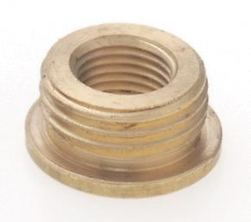 Brass Reducing Bushing; Unfinished; 3/8 M x 1/4 F; With Shoulder (27|90/765)
