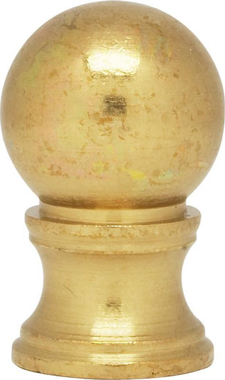Brass Ball Finial; 1-1/4'' Height; 3/4'' Diameter; 1/8 IP; Burnished And Lacquered (27|90/842)