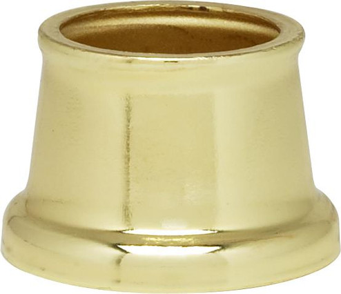 Flanged Steel Necks; 9/16'' Hole; 9/16'' Height; 11/16'' Top; 7/8'' Bottom; Brass Plated (27|90/2232)