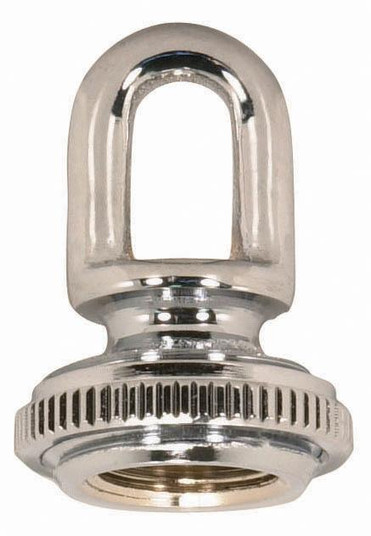 3/8 IP Cast Brass Screw Collar Loop With Ring; Fits 1'' Canopy Hole; 1-1/8'' Ring Diameter; (27|90/2302)