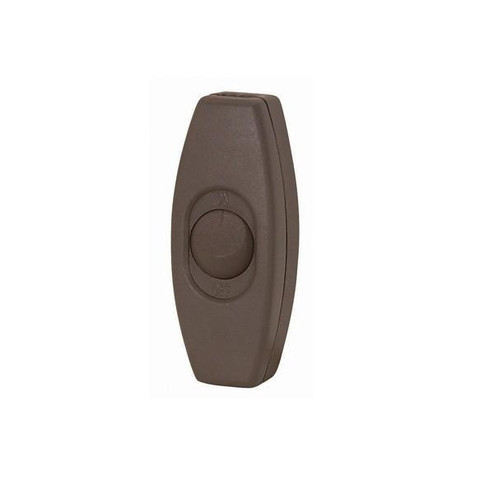 Feed Thru Rocker Switch For 18/2 SPT-2; 3A-120V; Brown Finish (27|90/2370)