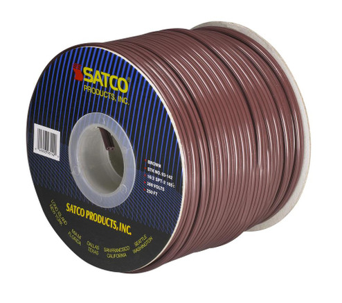 Lamp And Lighting Bulk Wire; 16/2 SPT-2 105C; 250 Foot/Spool; Brown (27|93/142)