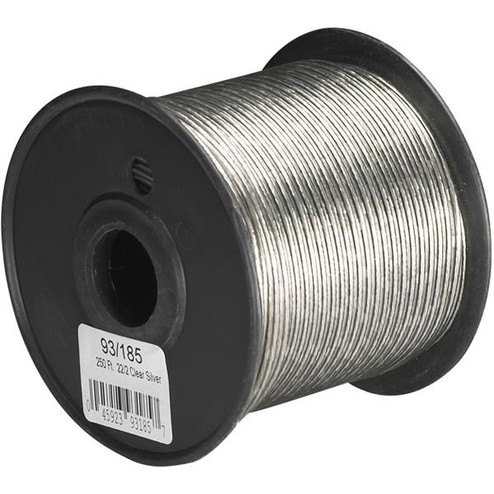 Lamp And Lighting Bulk Wire; 22/2 SPT-1 105C; 250 Foot/Spool; Clear Silver (27|93/185)