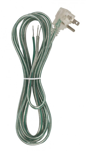 Flat Plug Cord Set 18/3 SPT-2-105C Molded Plug - Tinned Tips - 3/4'' Strip with 3'' Slit No (27|90/2436)