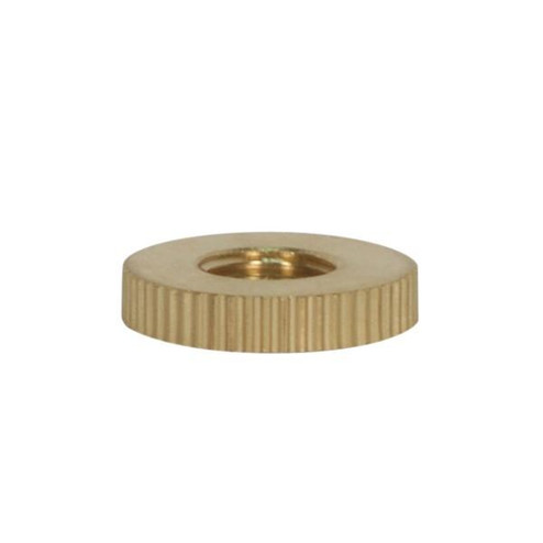 Knurl Solid Brass Check Ring; 1/8 IP Tapped; 3/4'' Diameter (27|90/2438)