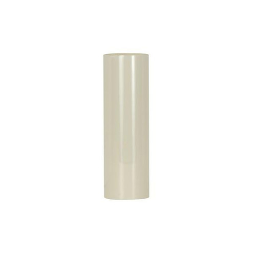 Plastic Candle Cover; Cream Plastic; 1-3/16'' Inside Diameter; 1-1/4'' Outside Diameter; (27|90/2446)