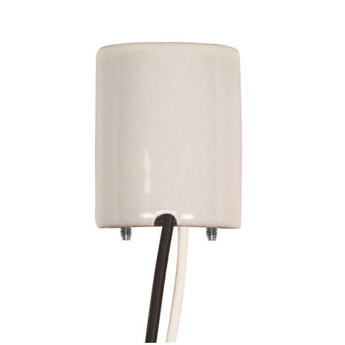 Keyless Porcelain Socket With Paper Liner; Mounting Screws Held Captive; 2 Wireways; 36'' Leads (27|80/1700)