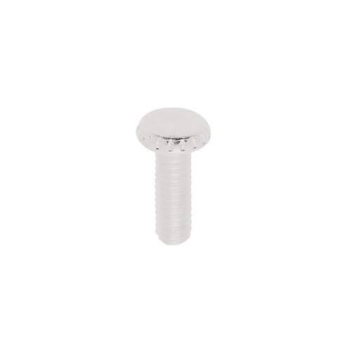 Steel Knurled Head Thumb Screws; 8/32; 1/2'' Length; White Finish (27|90/1778)