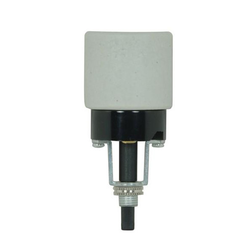 Bottom Turn Knob Socket; Phenolic And Porcelain Shell; Screw Terminals; 1/8 IP; 2-1/2'' Height; (27|80/1755)