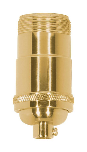 3-Way (2 Circuit) Keyless Socket; 1/8 IPS; 4 Piece Stamped Solid Brass; Polished Brass Finish; 660W; (27|80/1195)