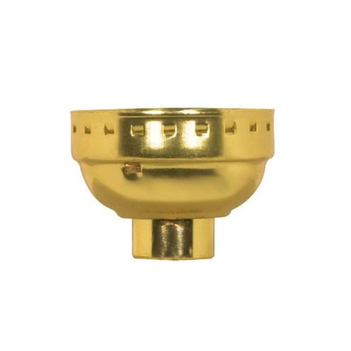 3 Piece Solid Brass Cap With Paper Liner; Polished Nickel Finish; 1/8 IP Less Set Screw (27|80/1350)