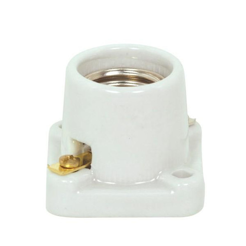 Medium Base Porcelain Pony Cleat; Screw Terminals; CSSNP Screw Shell; 1-11/16'' Height; 2'' (27|80/1748)
