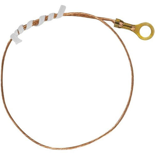 12 in. 18/1 Bare Copper Ground Wire; 1/8 IP Round Ground Lug (27|80/1964)