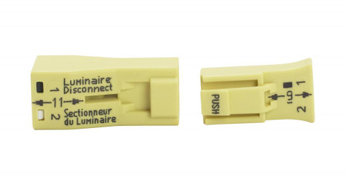 Yellow (small) 2 Piece Snap Together Connector for Solid or Tinned Tip Wire (27|80/2010)