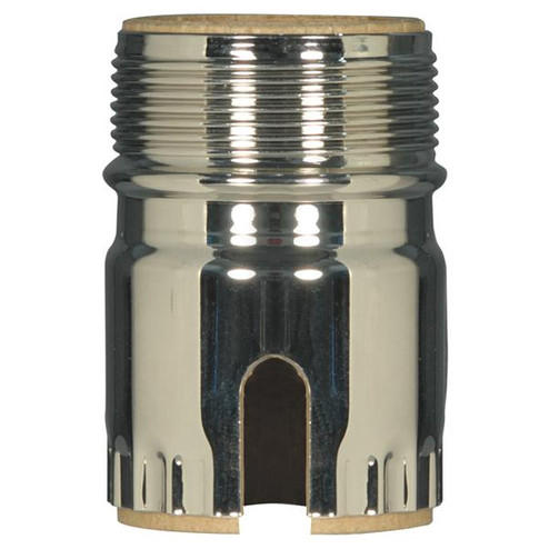 3 Piece Solid Brass Shell With Paper Liner; Polished Nickel Finish; Pull Chain / Turn Knob With Uno (27|80/2301)