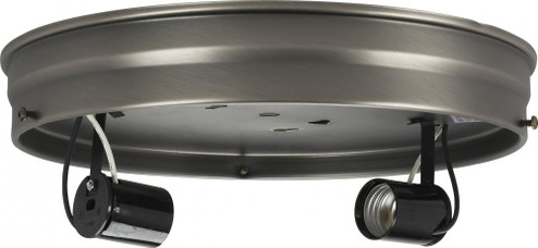 10'' 2-Light Ceiling Pan; Brushed Nickel Finish; Includes Hardware; 60W Max (27|90/1433)