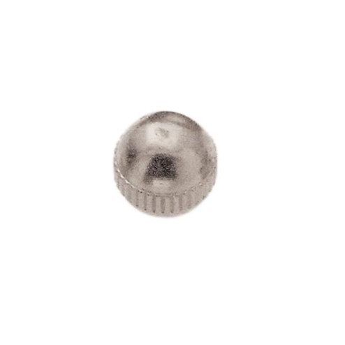 Brass Knobs; 8/32; Knurled; 3/8'' Diameter; Nickel Finish (27|90/1837)