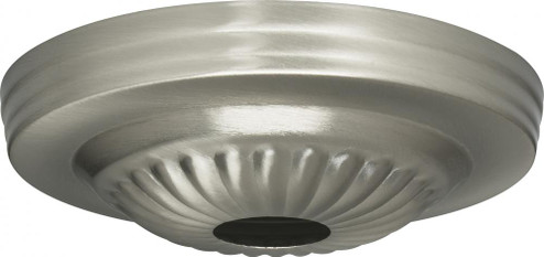 Ribbed Canopy; Canopy Only; Brushed Nickel Finish; 5'' Diameter; 1-1/16'' Center Hole (27|90/1844)