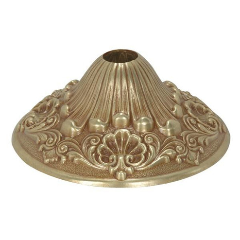 Cast Brass Canopy; French Gold Finish; 6-1/2'' Diameter; 1-1/16'' Center Hole; 2-1/2'' (27|90/2480)