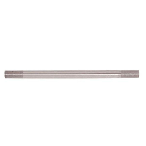 Steel Pipe; 1/8 IP; Nickel Plated Finish; 14'' Length; 3/4'' x 3/4'' Threaded On Both Ends (27|90/2506)