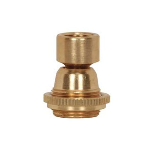 Solid Brass Large Hang Straight Swivel; 1/4 F Top, 1/8 F Bottom; 1-1/16'' Ring Nut To Seat; (27|90/2593)