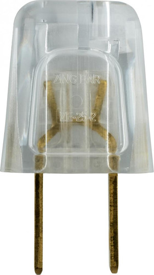 Quick Connect Plug; Polarized; 18/2 SPT-2; 6A-125V; Silver Finish (27|90/2618)
