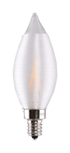2 Watt CA11 LED; Satin Spun Clear; Candelabra base; 2700K; 120 Volt; Carded (27|S11304)