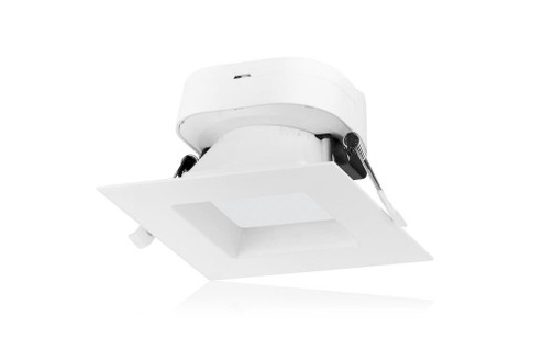 7 watt LED Direct Wire Downlight; 4 inch; 2700K; 120 volt; Dimmable; Square (27|S11700)