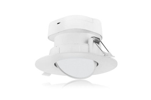 7 watt LED Direct Wire Downlight; Gimbaled; 4 inch; 4000K; 120 volt; Dimmable (27|S11710)