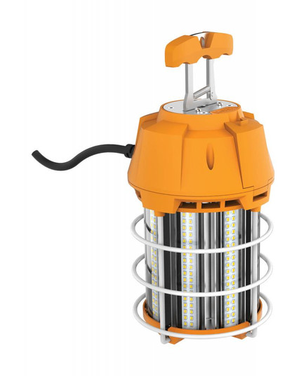 100 Watt LED Hi-Lumen temporary Hi-Bay Caged lamp; 5000K; Integrated Cord / Plug & Hook; 120 Volt (27|S38946)