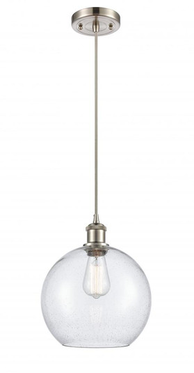 Athens - 1 Light - 10 inch - Brushed Satin Nickel - Cord hung - Mini Pendant (3442|516-1P-SN-G124-10)