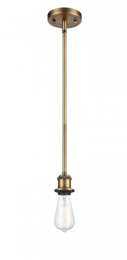 Bare Bulb - 1 Light - 5 inch - Brushed Brass - Mini Pendant (3442|516-1S-BB)