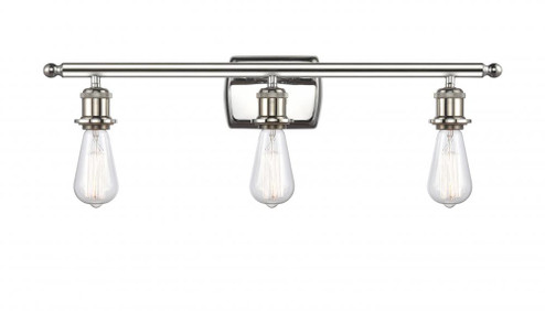 Bare Bulb - 3 Light - 26 inch - Polished Nickel - Bath Vanity Light (3442|516-3W-PN-LED)